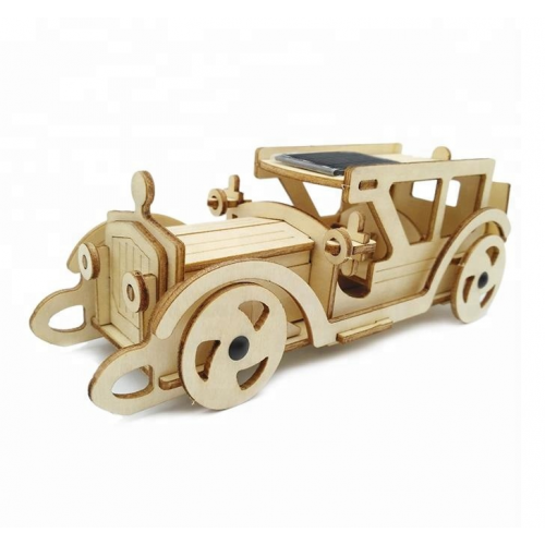 Bouwpakket Oldtimer op Zonne-energie- hout