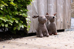 Deurstopper hond zit ruit 21x16x26 cm