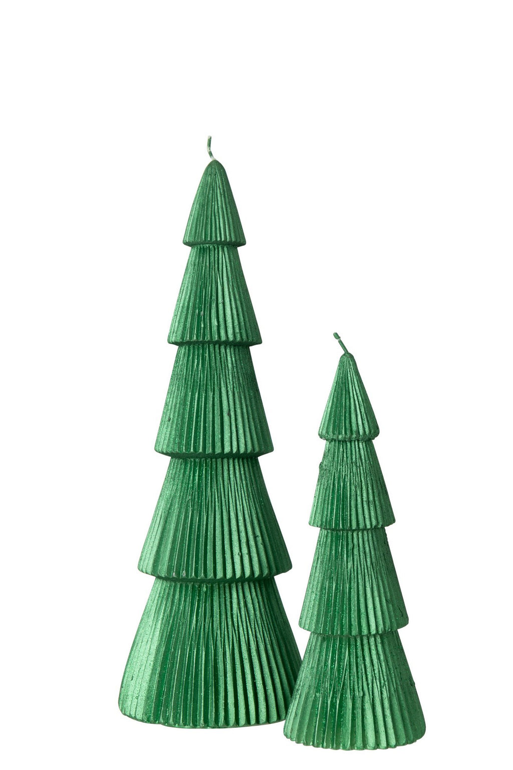 J-Line Dennenboomkaars - paraffine - groen - large