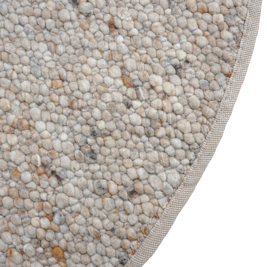 Vloerkleed Stone Licht Beige 462 - Rond ø160 cm