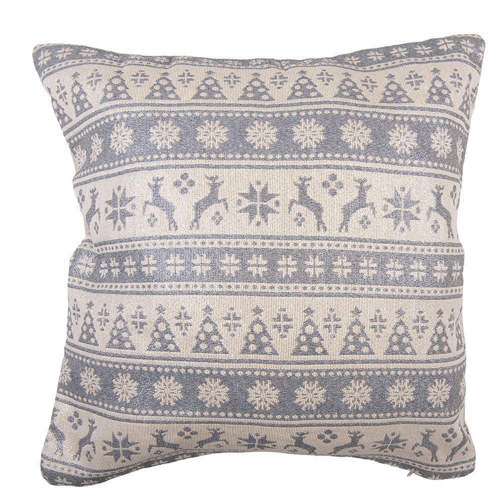 Sierkussen 44x44 cm Beige Polyester