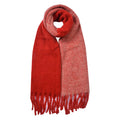 Wintersjaal Dames 40x240 cm Rood Synthetisch