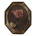 Schilderij 25x3x30 cm Zwart Kunststof Bloemen