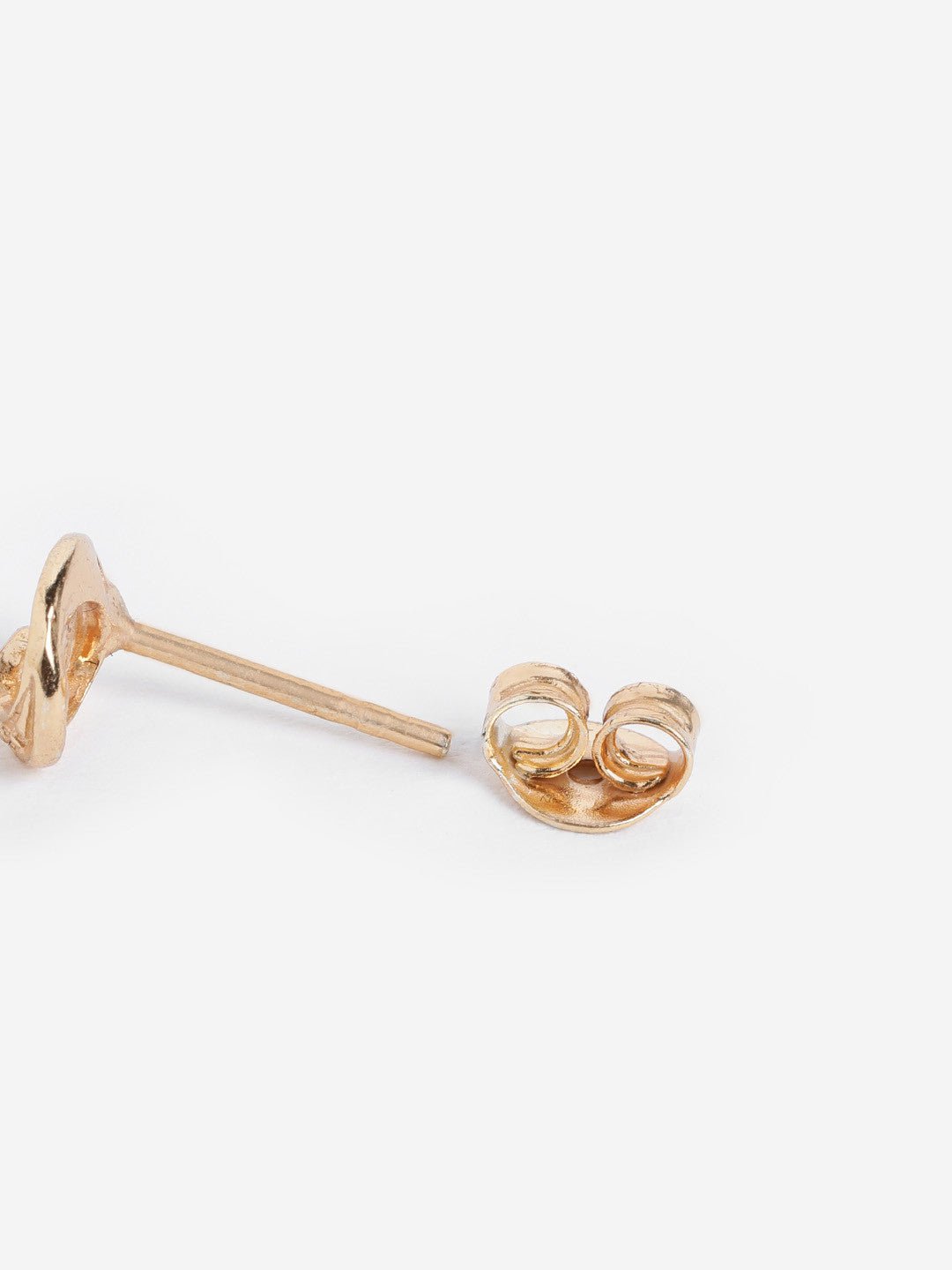Oorknopjes | Sterling zilveren 18kt rosé vergulde CZ | Goud