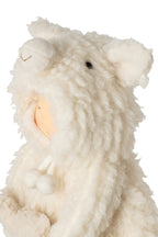 J-Line Kind met schaap - polyester - wit