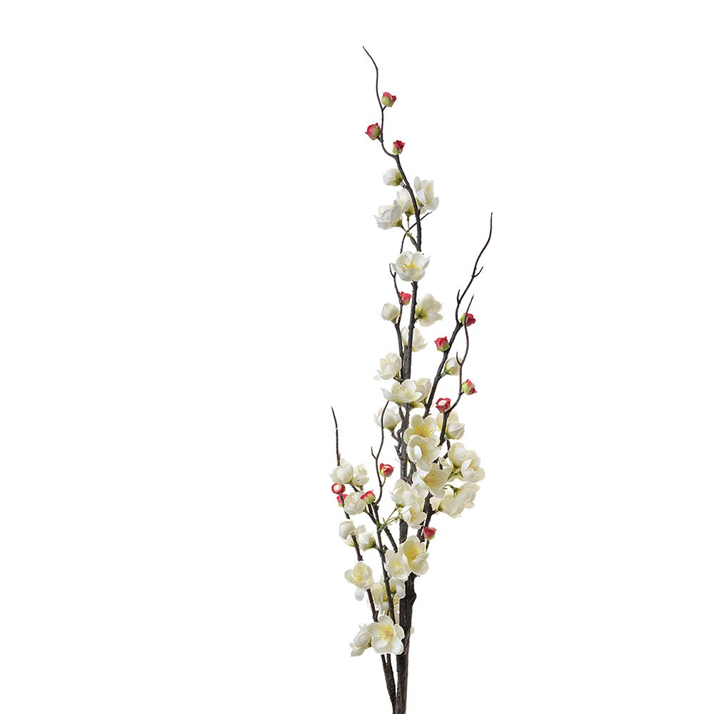 Kunstbloem 115 cm Wit Kunststof Kunstplant