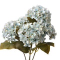 Kunstbloem Hortensia 45 cm Blauw Kunststof Kunstplant