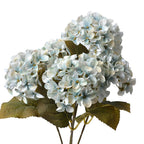 Kunstbloem Hortensia 45 cm Blauw Kunststof Kunstplant