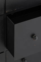 J-Line kast Cade - ijzer - zwart