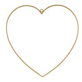 Hart metaal 30cm mat goud 4st.
