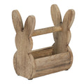 Houten Kistje Konijn 16x12x25 cm Bruin Hout Opbergkistje