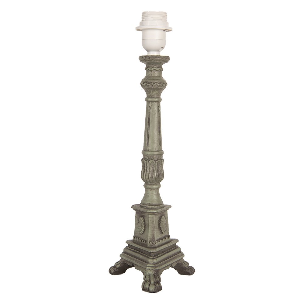 Lampenvoet 14x14x42 cm Groen Hout