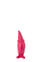 J-Line decoratie Kabouter - polyresin - fuchsia - S