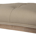 Bankje 113x44x60 cm Bruin Beige Hout