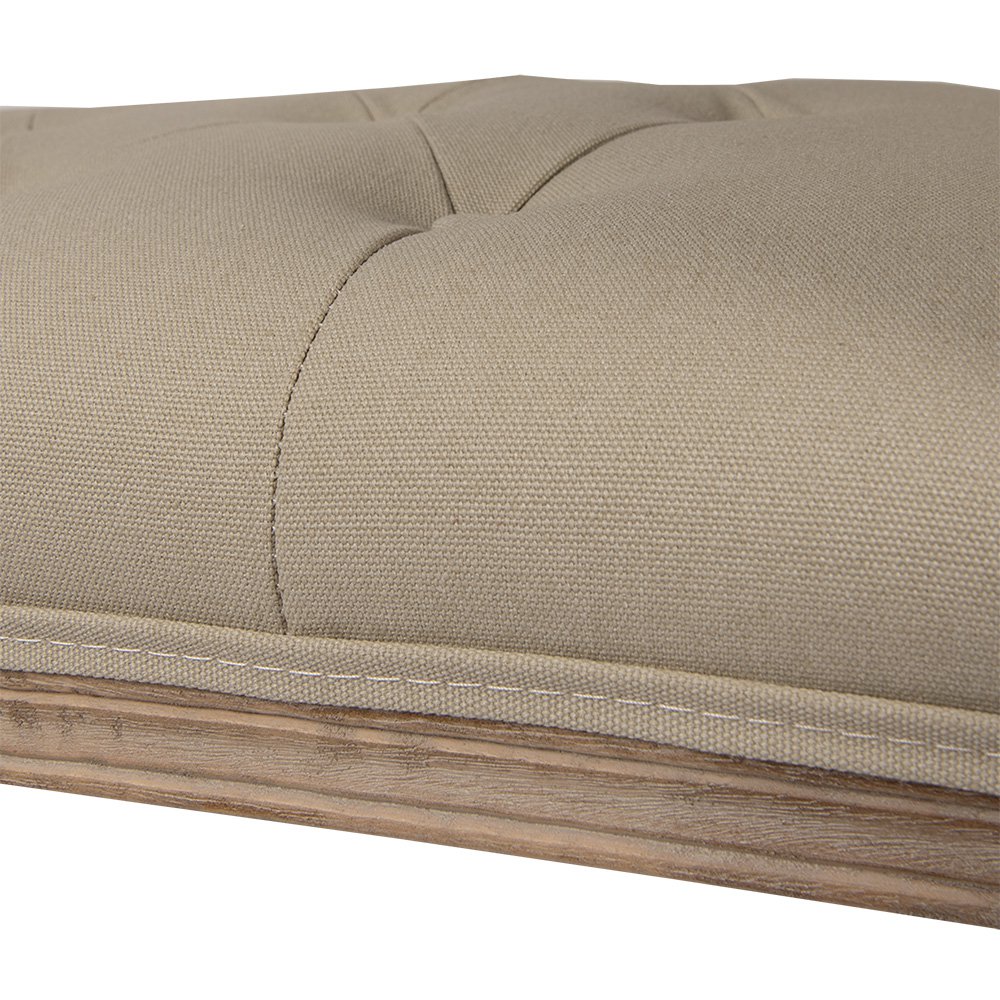 Bankje 113x44x60 cm Bruin Beige Hout