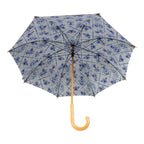 Paraplu Delfts blauw binnenprint 105cm