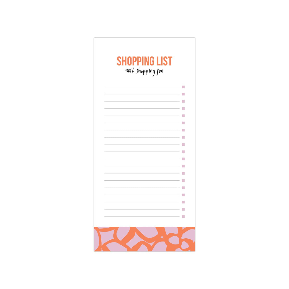 Shoppinglist Bold Flowers warm, per 5