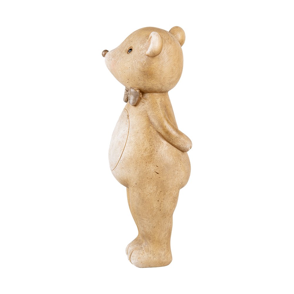 Decoratie Beeld Beer 18 cm Beige Kunststof