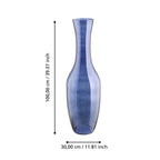 Vaas Longkali Blauw 30x100 cm