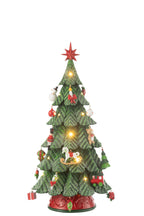 J-Line decoratie Kerstboom Ornamenten - polyresin - mix - S - LED
