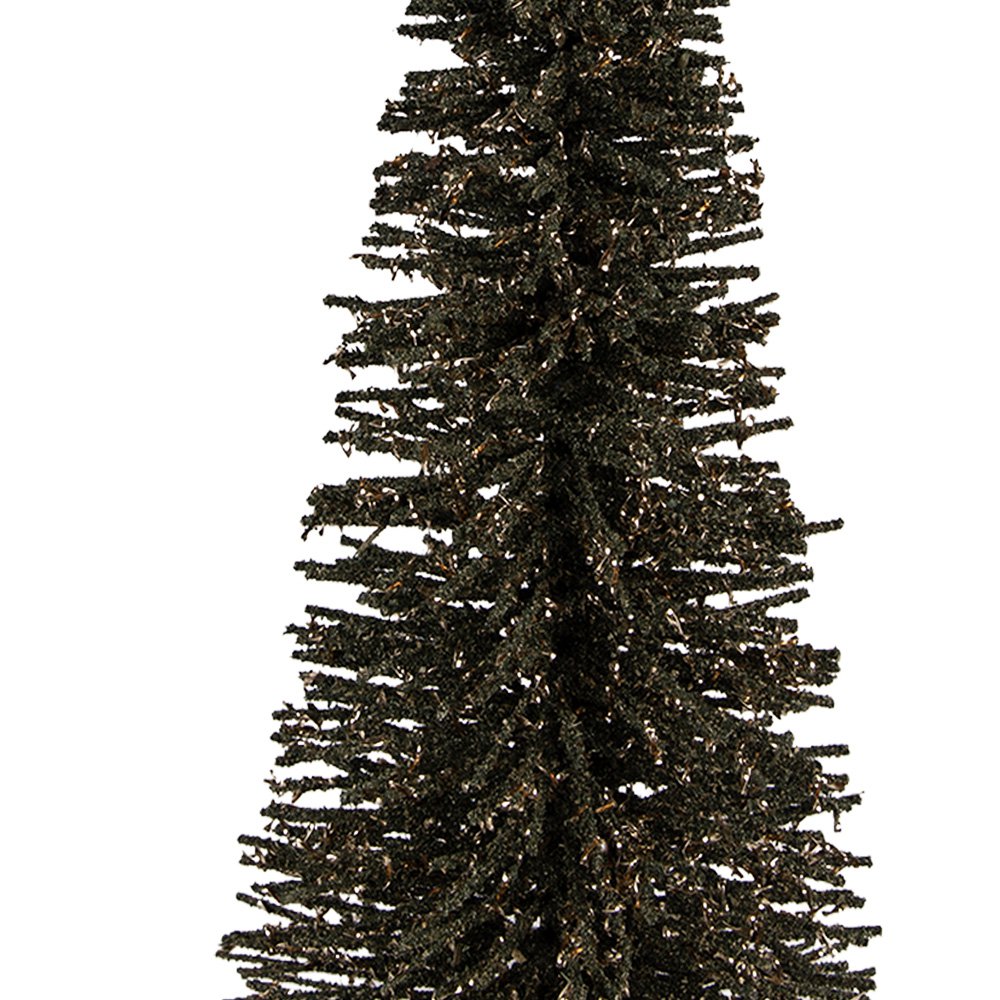 Kerstdecoratie Beeld Kerstboom Ø 20x50 cm Groen Hout