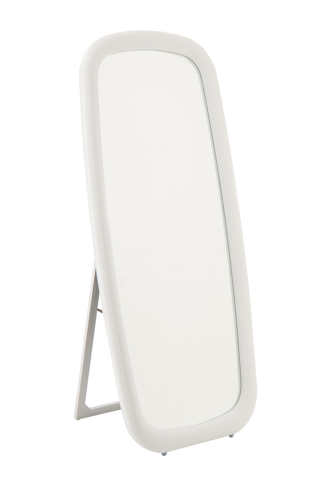 J-Line spiegel Rechthoek - polyresin - hout - wit