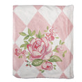 Plaid 130x170 cm Roze Wit Polyester Deken