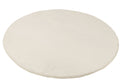 J-Line vloerkleed Cutie Rond - polyresin - wit