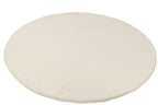 J-Line vloerkleed Cutie Rond - polyresin - wit