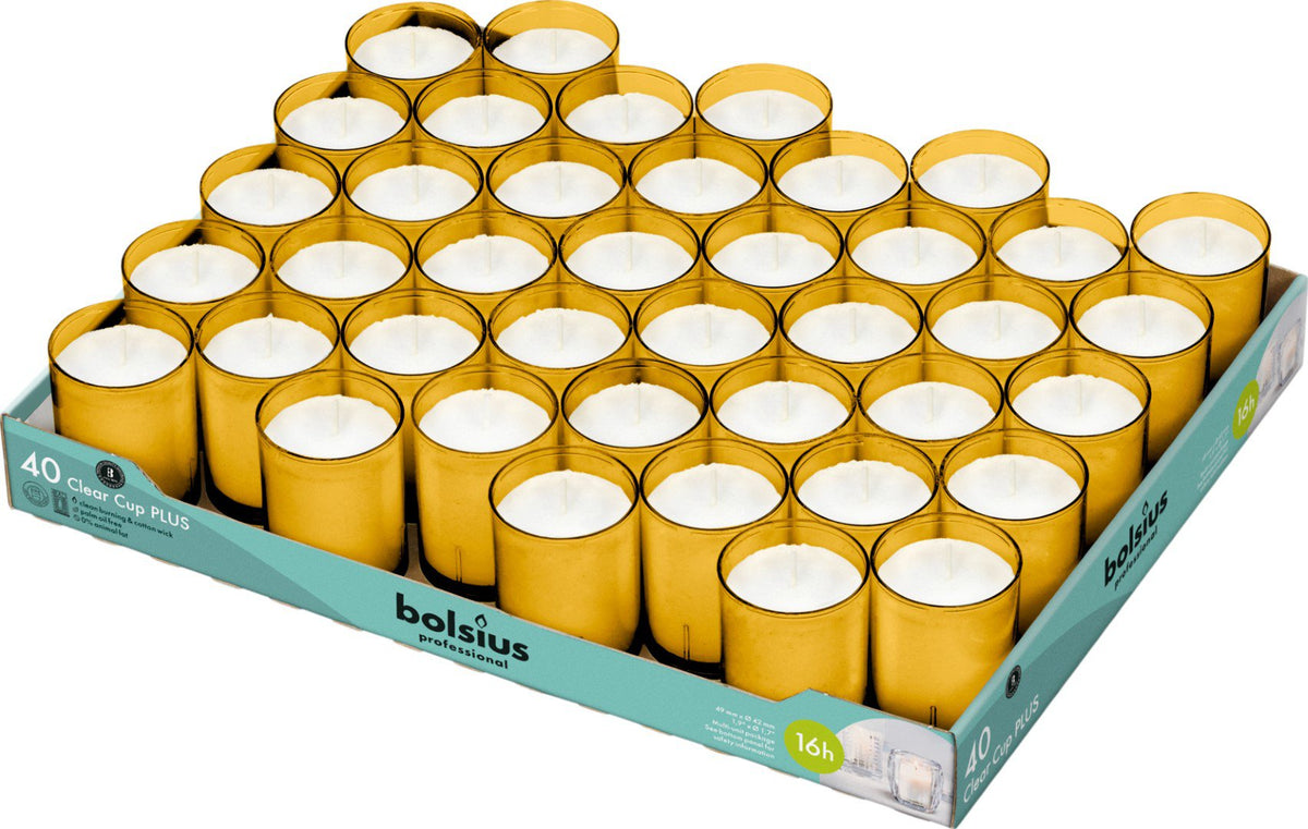 Horeca doorzichtige bekers 55/42 bak 40 Amber