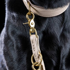 Amici Ivory – Rondgestikte leren riem