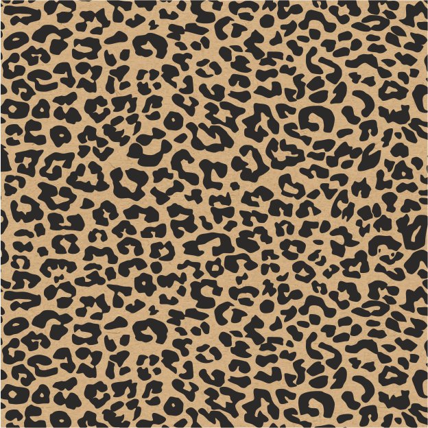 Cadeaupapier - Kraft Panter - 50cm x 150 meter