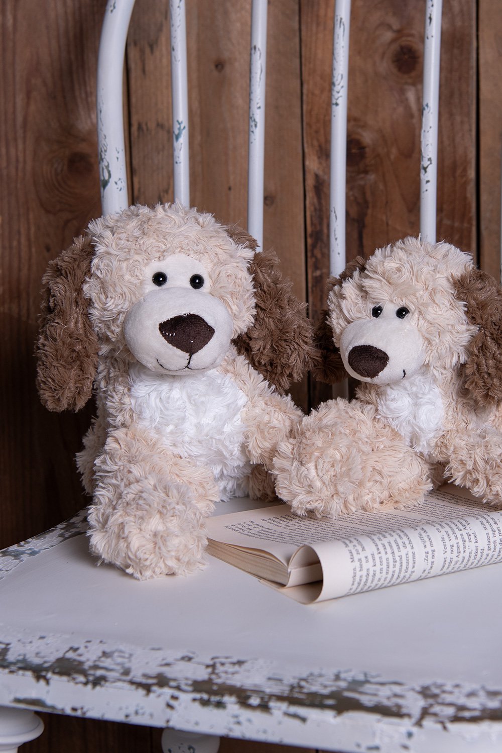 Knuffel Hond 21 cm Bruin Pluche