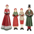 Kerstdecoratie Beeld Kerstgroep 13x12x40 cm Rood Kunststof