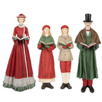 Kerstdecoratie Beeld Kerstgroep 13x12x40 cm Rood Kunststof