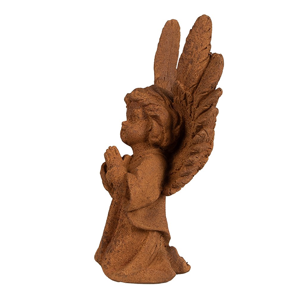 Decoratie Beeld Engel 19 cm Bruin Polyresin Religious sculpture