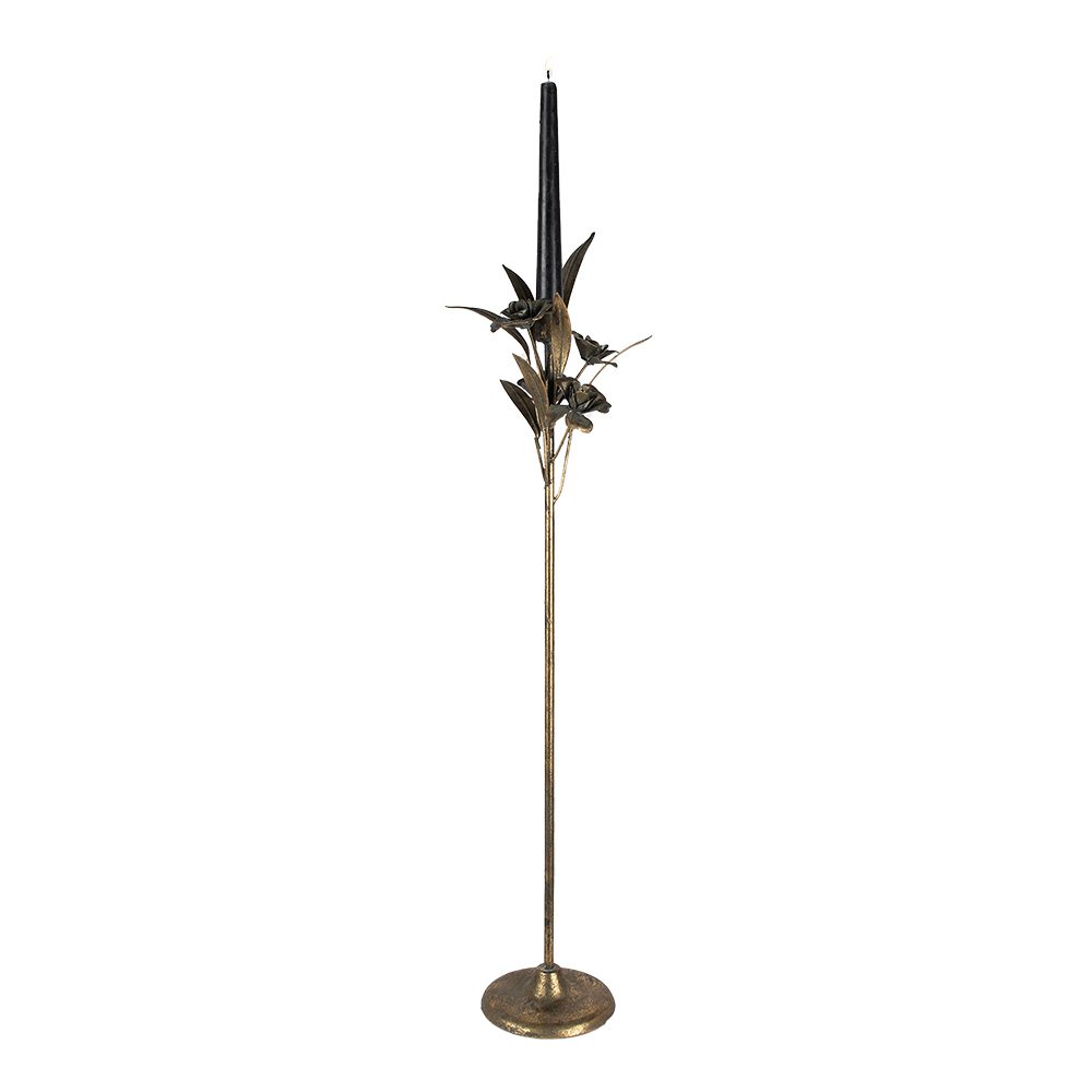 Kandelaar 61 cm Goudkleurig Ijzer Lantaarn
