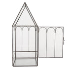 Decoratie KweekKastje 15x15x38 cm transparant metaal