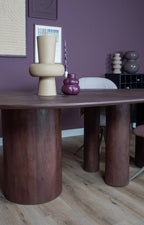 Eettafel Amir 240 x 120 cm - Espresso Mangohout