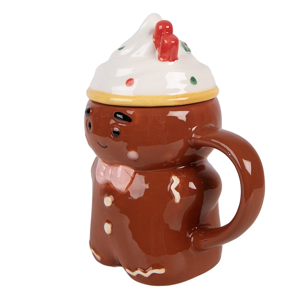 Mok Gingerbread man 250 ml Bruin Keramiek