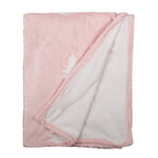 Plaid 130x170 cm Roze Wit Polyester Kerstbomen Deken