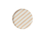 J-Line Gestreept bord - steengoed - lichtbeige/wit - S