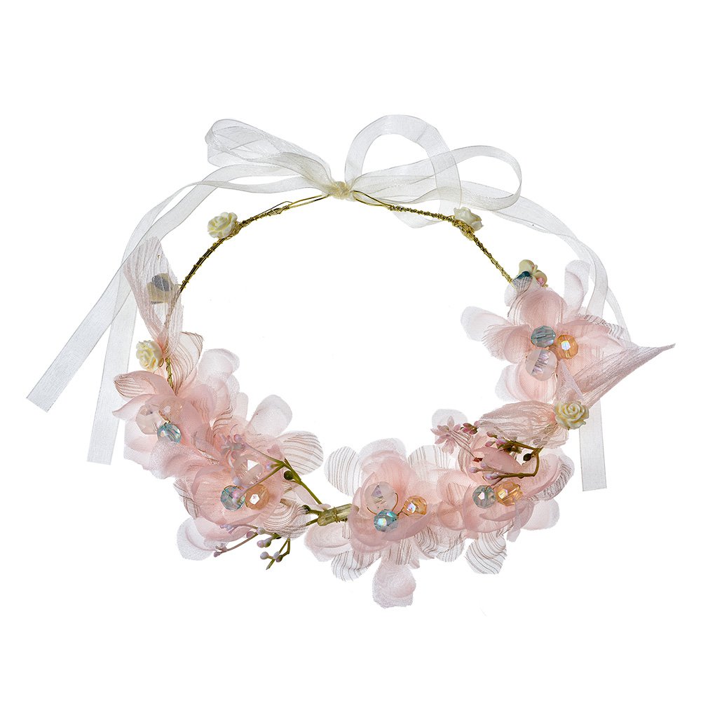 Haarband Meisje Roze Synthetisch Bloemen Haarband Dames