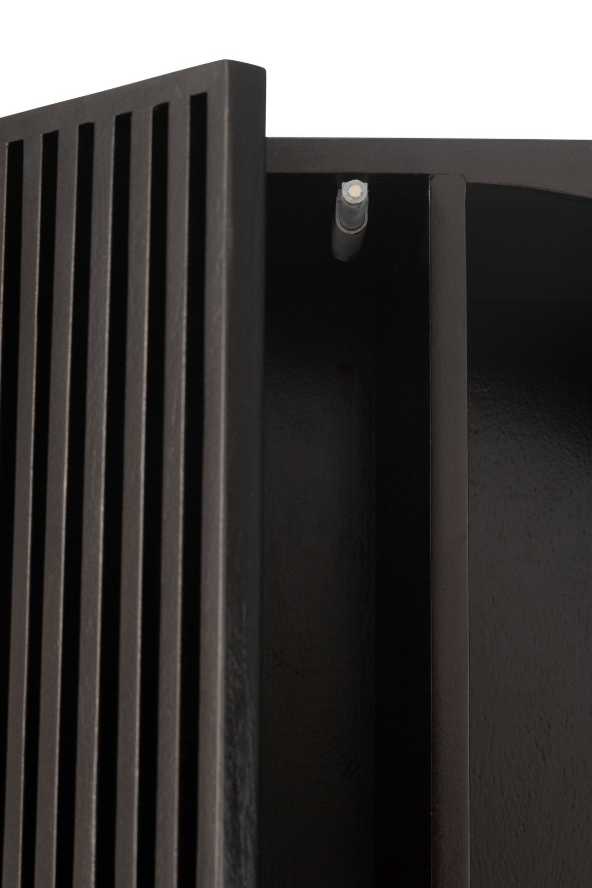 J-Line Rek Mode Mango Hout/Mdf Zwart