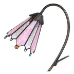 Tiffany Tafellamp 48 cm Bruin Roze polyresin Tiffany Bureaulamp