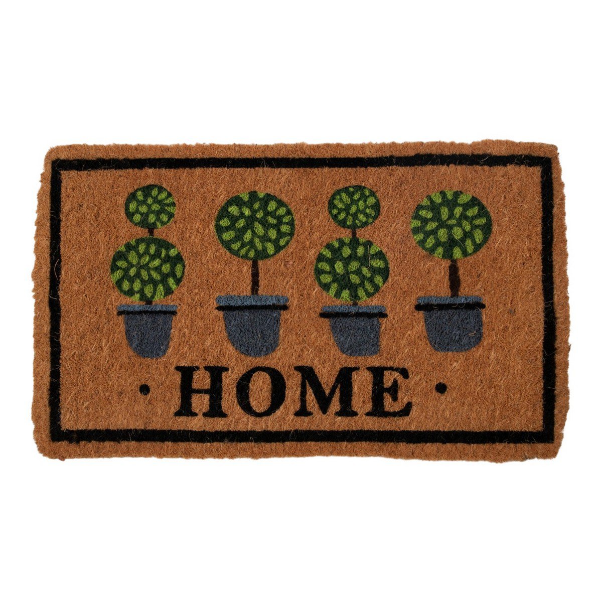 Deurmat Kokos handgeweven home taxus bal 75cm