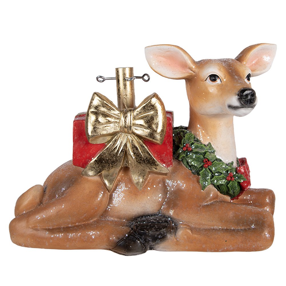 Kerstboom Standaard Hert 57x25x39 cm Bruin Kunststof