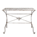 Tuintafel Wit Bruin, IJzer 112x50x86 cm