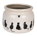 Bloempot Ø 20x15 cm Beige Keramiek Katten