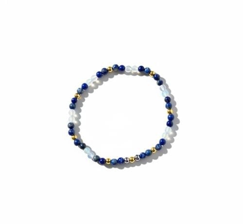 Dames armband Lapis Lazuli en Opaliet 4 mm